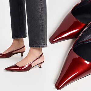 Aeyde Catrina Pointed Toe Pumps Sz EU40/US10
